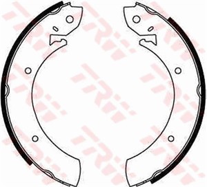 Bromsbackar, sats, Bakaxel, FORD,MERCEDES-BENZ,NISSAN, 1551318, 1610955, 5015675, 5019046, 5020419, 5020556, 58305-33B00, 58305-34A10, 5