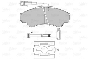 Bromsbeläggsats, Framaxel, CITROËN,FIAT,PEUGEOT, 425244, 4252-44, 425245, 4252-45, 425459, 4254-59, 71752978, 71772525, 77362216, 994936