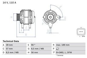 Generator, DACIA,NISSAN,RENAULT, 77 01 478 093, 82 00 386 806, 82 00 667 608