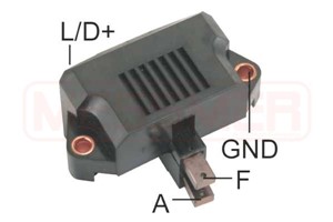 Generatorregulator, FIAT 127, FIORINO, PANDA, UNO, VW GOLF II, JETTA II, PASSAT B3/B4, PASSAT B3/B4 Variant