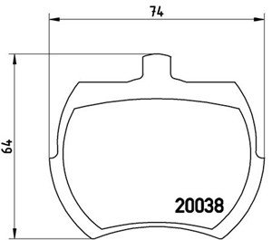 Bromsbeläggsats, Framaxel, AUSTIN,MG,ROVER,TRIUMPH, 0006557206113, 53721111, 577201112, 6557206113, 91014519, CDU3030EVA, GBP104, GBP108