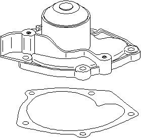 Vattenpump, NISSAN,RENAULT, 2101 0AW 300, 7701 474 435, 7701 479 114