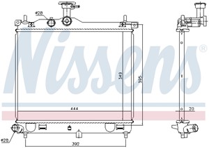 Kylare, motorkylning, HYUNDAI i10 I, 253100X000, 25310-0X000, 25310-0X060, 25310-0X200, 253100X300, 253100X330