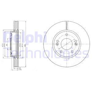 Bromsskiva, Framaxel, HYUNDAI ix20, KIA CEE'D Halvkombi, CEE'D SW, PRO CEE'D, VENGA, VENGA Hatchback Van, 51712-1H000, 51712-1H100