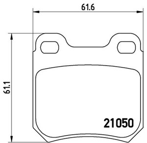 Bromsbeläggsats, Bakaxel, CHEVROLET,OPEL,SAAB,VAUXHALL, 1605005, 1605026, 1605031, 1605047, 1605617, 1605618, 1605687, 1605688, 1605786,