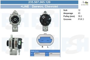 Generator, CHEVROLET MATIZ, SPARK, DAEWOO MATIZ, 96567255