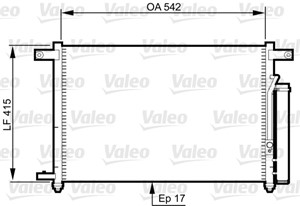 Kondensor, klimatanläggning, CHEVROLET AVEO / KALOS Halvkombi, AVEO / KALOS Sedan, DAEWOO KALOS, 96469289, 96539634, 96834083