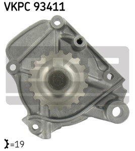 Vattenpump, HONDA CIVIC Coupé V, CIVIC Fastback VI, CIVIC Hatchback V, CIVIC Sedan V, CRX III, 19200-P08-003, 19200-P08-004, 19200-P08-A