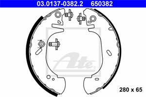 Bromsbackar, sats, Bakaxel, OPEL,RENAULT,VAUXHALL, 45 01 146, 77 01 205 290, 9161446