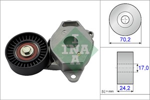 Sträckare, flerspårsrem, DAIHATSU CHARADE VIII, TOYOTA AURIS, COROLLA Sedan, URBAN CRUISER, YARIS, 166200Y010, 16620-0Y010, 1662047010,