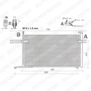 Kondensor, klimatanläggning, NISSAN MICRA II, 92110-6F600