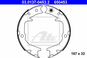 Bromsbackar, sats, Bakaxel, MITSUBISHI GALANT VIII, LANCER IV, LANCER VII, LANCER Kombi VII, OUTLANDER I, MN186303, MR391631