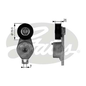Spännrulle, flerspårsrem, CHRYSLER,DODGE,JEEP, 04861277AB, 04861277AD, 4861277AB, 4861277AD, K04861277AB, K04861277AD