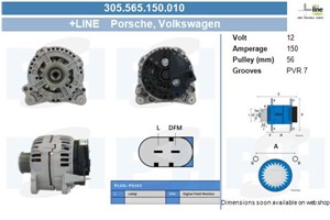 Generator, AUDI,PORSCHE,SEAT,VW, 021903026B, 074903018, 95560301700, 95560391701