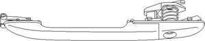 Dörrhandtag, Bak, Höger fram, Vänster fram, MERCEDES-BENZ,VW, 000 760 13 59, 2D0 837 205, A000 760 13 59