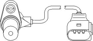 Varvtalssensor, motorhantering, AUDI,PORSCHE,SEAT,SKODA,VW, 021 906 433E, 022 957 147A, 078 906 433B, 955 606 147 00, 955 606 433 00