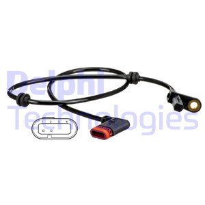 ABS-givare, Sensor, hjulvarvtal, Bakaxel, MERCEDES-BENZ S-KLASS [W221], S-KLASS Coupé [C216], 221 5400 917, 221 9050 201, A221 5400 917,
