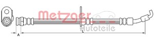 Bromsslang, Vänster fram, MAZDA 2, D651-43990