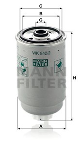 Bränslefilter, passar många modeller, 0.0094.687.0, 00 054 039, 000 446 5121, 001 835 44 47, 0112243, 03976655-5, 068 127 177 B, 068 127