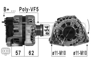 Generator, OPEL ASTRA J, ASTRA J Sports Tourer, MERIVA B Minibus, minivan, ZAFIRA TOURER C, VAUXHALL MERIVA Mk II, ZAFIRA Mk III, 12 02