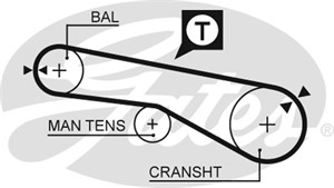 Kamrem, HYUNDAI LANTRA I, SONATA III, MITSUBISHI GRANDIS, L 300 Buss III, L 300 Skåp III, L200, OUTLANDER I, SPACE WAGON, 23356-33110, 2