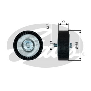 Styrrulle, drivrem, MERCEDES-BENZ,MITSUBISHI,SMART, 1341A001, 6392000370, A6392000370