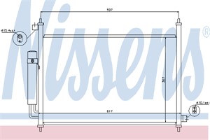 Kondensor, klimatanläggning, HONDA FR-V, 80110-SJH-E01, 80110SJHE02