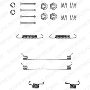 Tillbehörssats, bromsbackar, Bakaxel, CITROËN,PEUGEOT,RENAULT, 4308.52, 7701 202 347, 95659472
