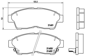 Bromsbeläggsats, Framaxel, TOYOTA, 0446502020, 0446505010, 0446506010, 0446512110, 0446512500, 0446512530, 0446512540, 0446512550, 04465