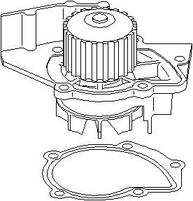Vattenpump, CITROËN,FIAT,LANCIA,PEUGEOT,TOYOTA, 1201 C4, 16 094 023 80, 1609402380, 9569147388, SU001 00204
