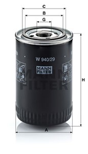 Oljefilter, PORSCHE 911, 911 Cabriolet, 911 Speedster, 911 Targa, 7984992, 916.107.754.00, 930.107.764.00, 930.107.764.01