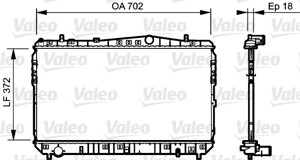 Kylare, motorkylning, CHEVROLET,DAEWOO, 96433350, 96553378, 96553422, 96553428