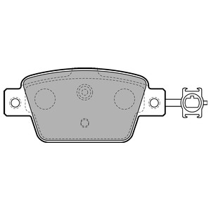 Bromsbeläggsats, Bakaxel, FIAT BRAVO Van, LANCIA DELTA III, 71770114, 77365809