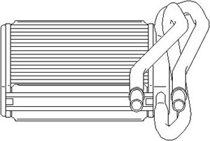 Värmeväxlare, kupévärme, FORD FIESTA V, FUSION, MAZDA 2, 1 206 926, 2S6H18B539AB