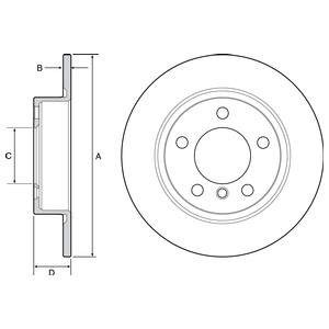 Bromsskiva, Bakaxel, MINI MINI COUNTRYMAN, MINI PACEMAN, 3420 9804 830, 34209804830, 3421 9811 539, 34219811539