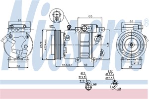 Kompressor, klimatanläggning, HYUNDAI ELANTRA Sedan IV, i30, i30 Kombi, KIA CEE'D Halvkombi, CEE'D SW, PRO CEE'D, 977012H000, 97701-2H00