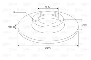 Bromsskiva, Bakaxel, TOYOTA AURIS, AURIS Kombi, AURIS VAN Skåp/halvkombi, COROLLA Sedan, 4243102170, 42431-02170, 4243112280, 42431-1228