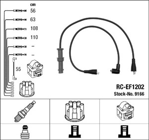 Tändkabelsats, SUBARU LEGACY I, 22450-AA111, 22451-AA031, 22451-AA231