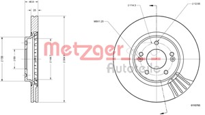Bromsskiva, Framaxel, HYUNDAI,KIA, 51712-C1000, 51712-D7000