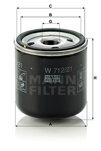 Oljefilter, CHRYSLER,DODGE,JEEP,PLYMOUTH,TALBOT, 00 752 216 27, 04105409, 04105409AB, 201.55370, 32670-12620-71, 410 5409, 4105409, 4105