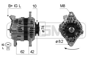 Generator, SUBARU,SUZUKI, 31400-80010, 31400-80011, 42990-5600, 42990-6300, A001T33771, A1T33771