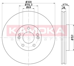 Bromsskiva, Framaxel, HYUNDAI i40 I, i40 CW I, KIA OPTIMA, 517122T000, 517122T100, 51712-2T100