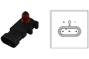 Sensor, insugstryck, CHEVROLET,DAEWOO,FIAT,ISUZU,OPEL,RENAULT,SAAB,VAUXHALL, 16212460, 8162124600