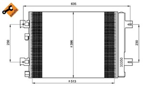 Kondensor, klimatanläggning, DACIA,LADA,RENAULT, 8200741257, 8660003439, 921007794R