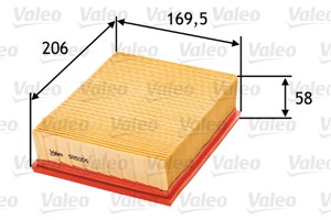 Luftfilter, CITROËN XSARA, XSARA Break, XSARA Coupé, XSARA PICASSO, PEUGEOT 206 CC, 206 Halvkombi, 206 SW, 206 Van, 1444H0, 1444-H0, 144