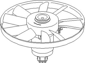 Fläkt, kylare, SEAT TOLEDO I, VW PASSAT B3/B4, PASSAT B3/B4 Variant, 357 959 455F