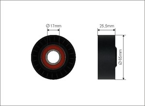 Spännrulle, flerspårsrem, JEEP,MERCEDES-BENZ, 651 200 15 70, 651 200 21 70, 6512001570, 6512002170, A 651 200 15 70, A 651 200 21 70, A6