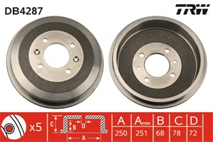 Bromstrumma, Bakaxel, CHRYSLER,DODGE,PLYMOUTH, 04683433, 04683664, 4683433, 4683664, 4721263, 4877263AD, 4877433, 5019407AA