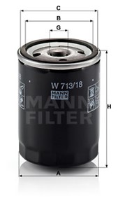 Oljefilter, BUICK,CHEVROLET,OLDSMOBILE,OPEL,PONTIAC,ROVER, 1109 A9, 25012757, 3827069, 3827069-0, 41 815, 5005 571, 5005 804, 5010 913,