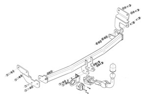 Dragkrok, Avtagbar, HYUNDAI i20 II